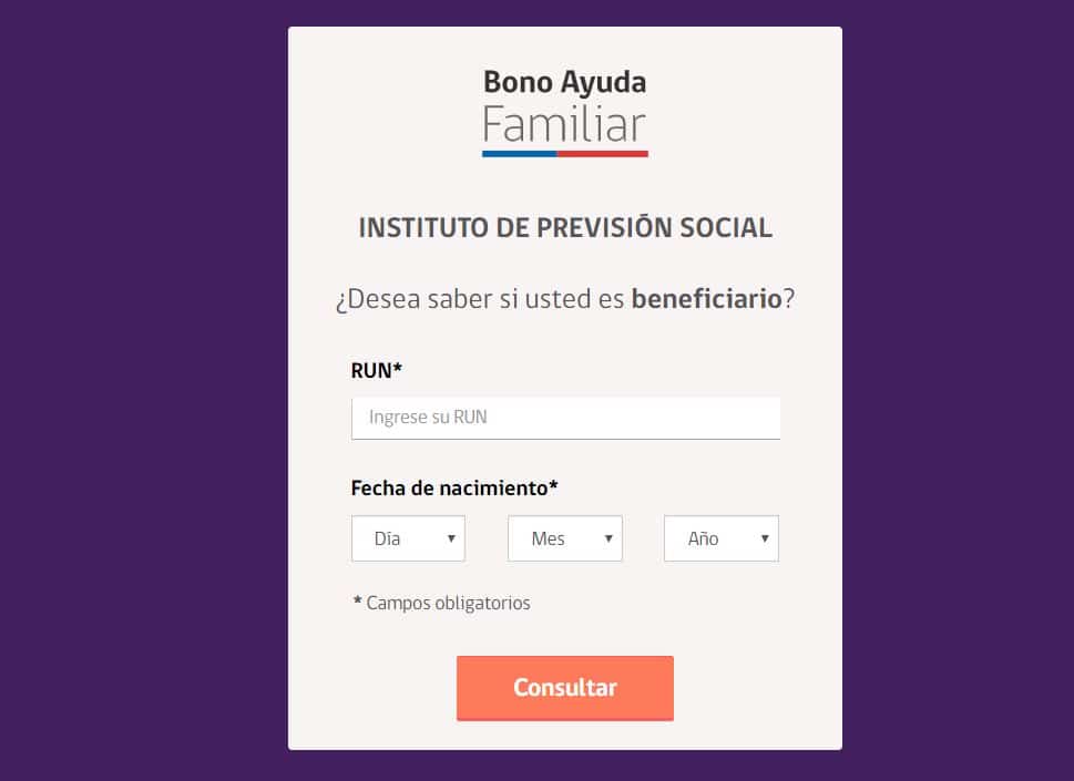 ¿Cómo Consultar el Bono en Línea Usando el RUT?